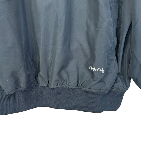 Cabelas Men’s Sweatshirt Large Black Windbreaker Pullover Lightweight Active - Picture 5 of 8